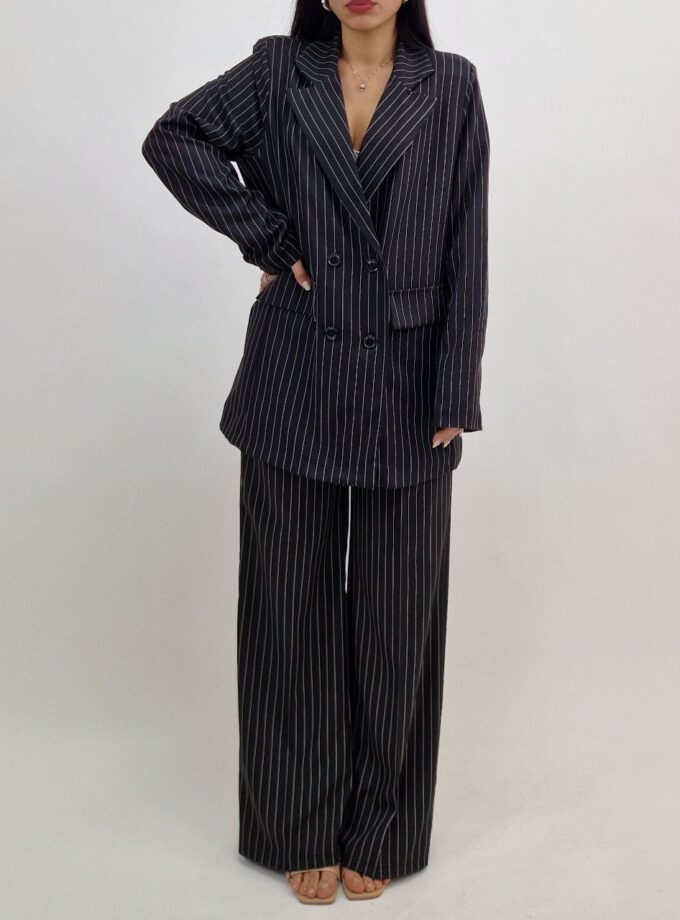 Tailleur Gessato Patrizia - Nero