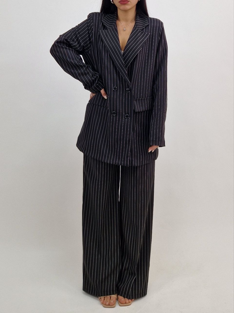 Tailleur Gessato Patrizia - Nero