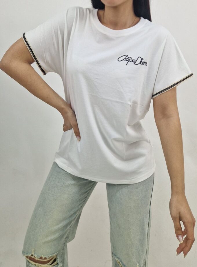 T- Shirt Carpe Diem - Bianca