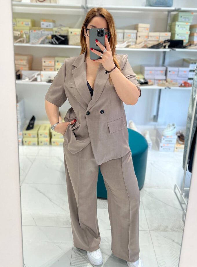 Tailleur Serena Curvy - Tortora