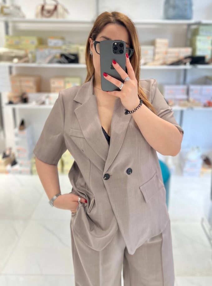 Tailleur Serena Curvy - Tortora