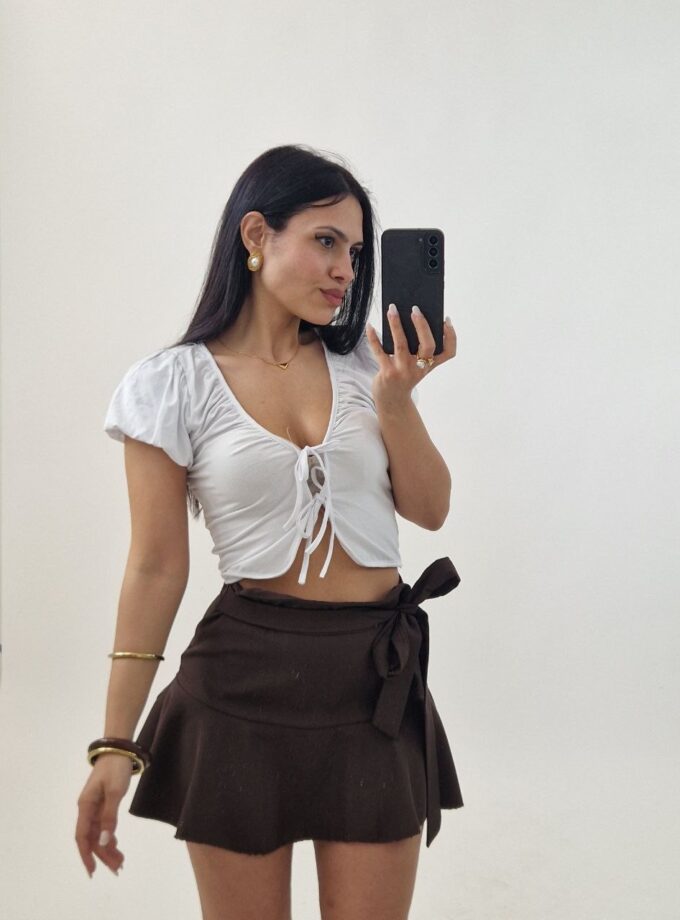 Top Crop Ilary - Bianco
