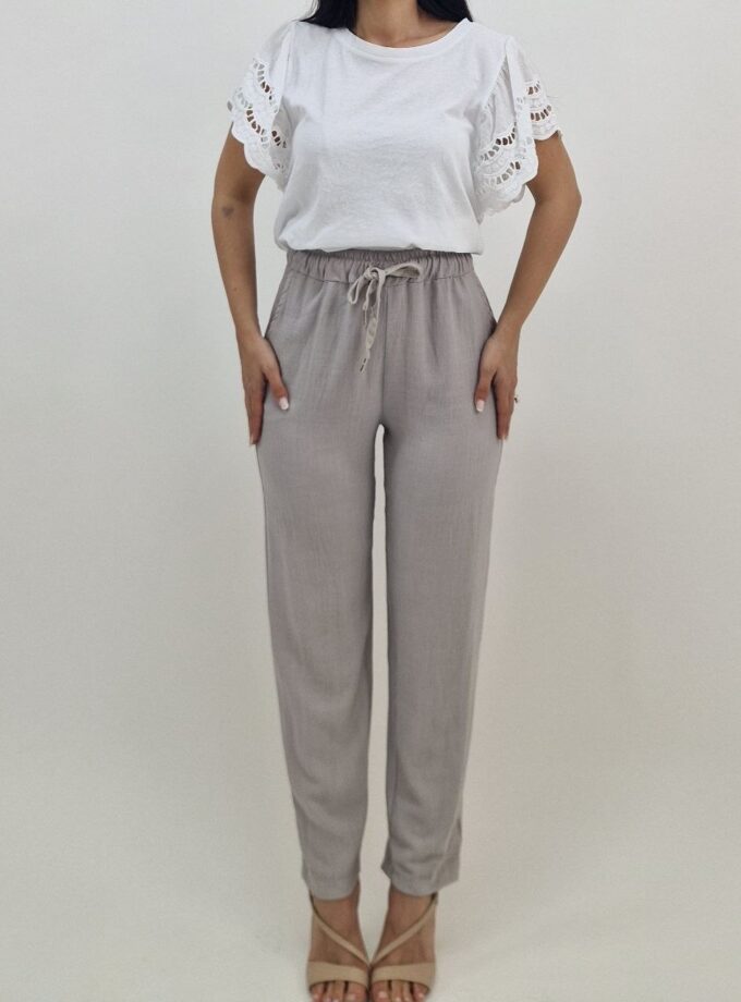Pantalaccio Misto Lino - Beige