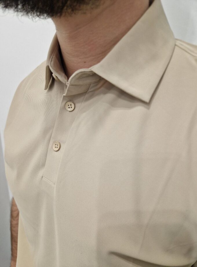 Polo Man Tessuto Tecnico - Beige