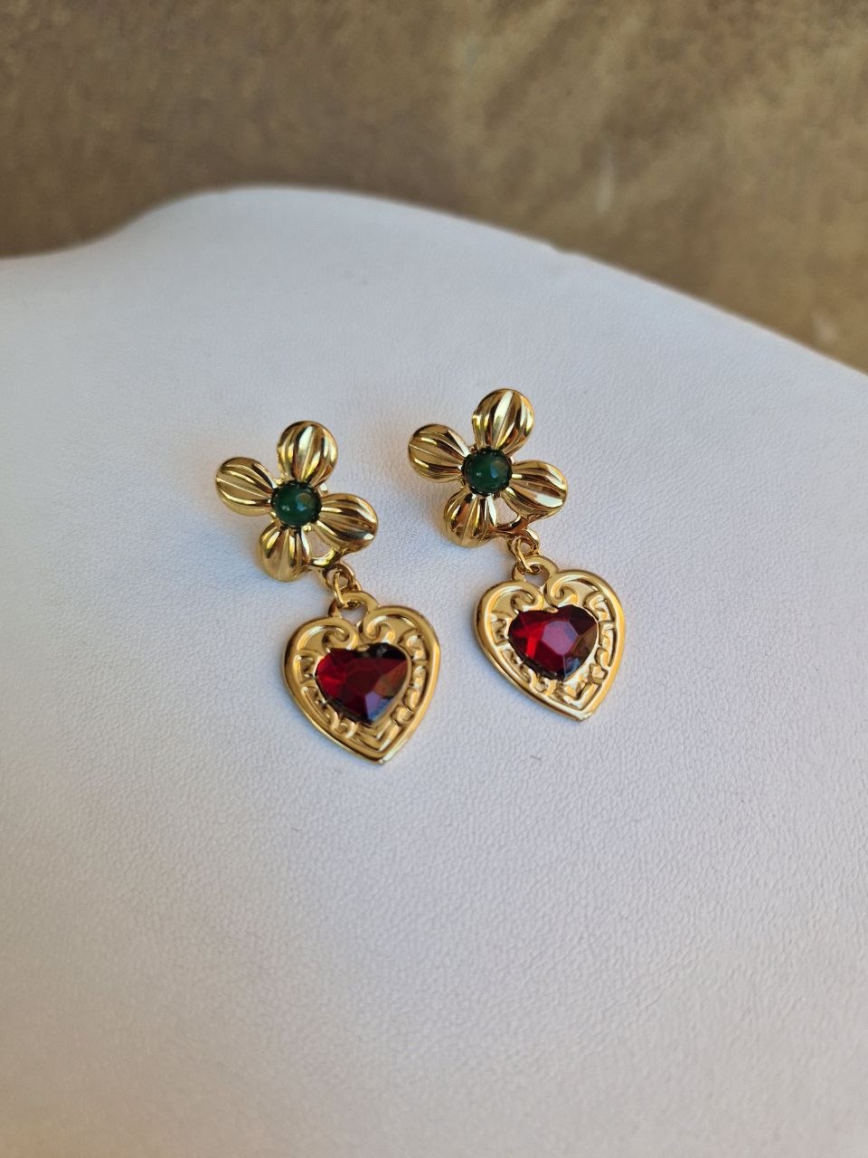 Orecchini Scultura Cuore - gold