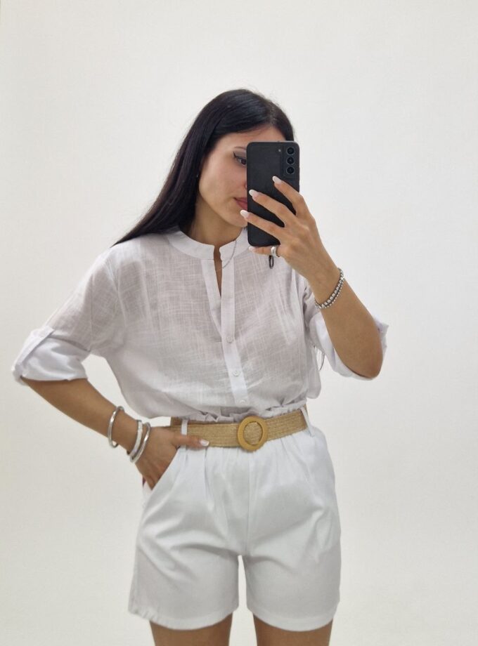 Pantaloncino Laila Elastico - Bianco