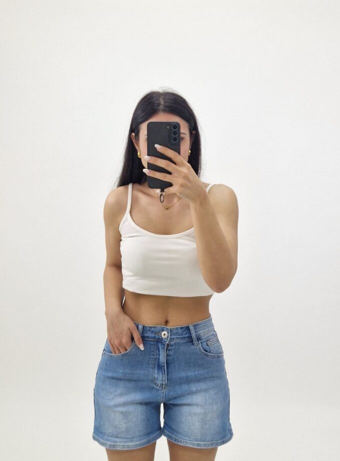 Pantaloncino Basic In Jeans