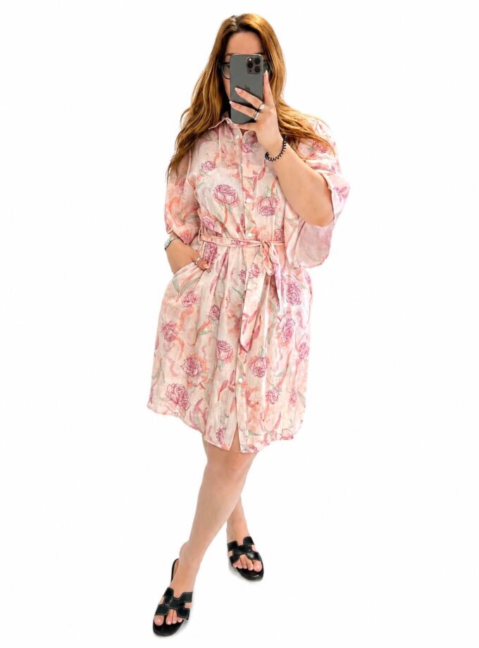 Abito Camicia Flowers Curvy