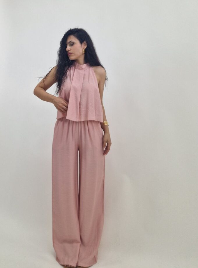 Coordset Pink In Simil Lino