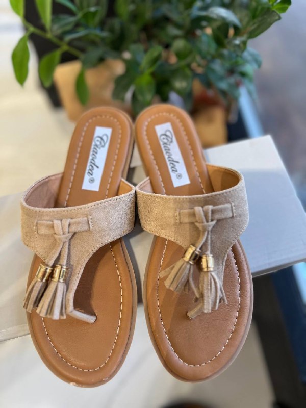 Infradito Scamosciato Beige