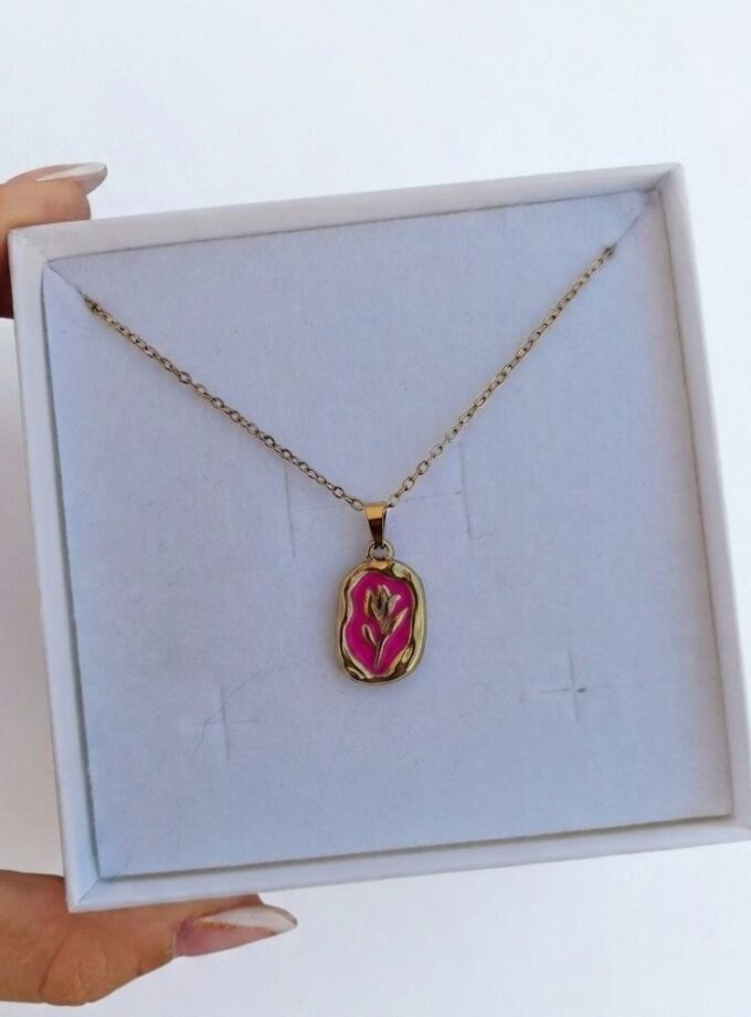 Collana Tulipano dly - Fucsia