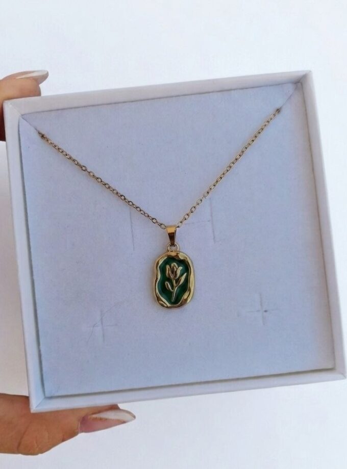 Collana Tulipano dly - Verde