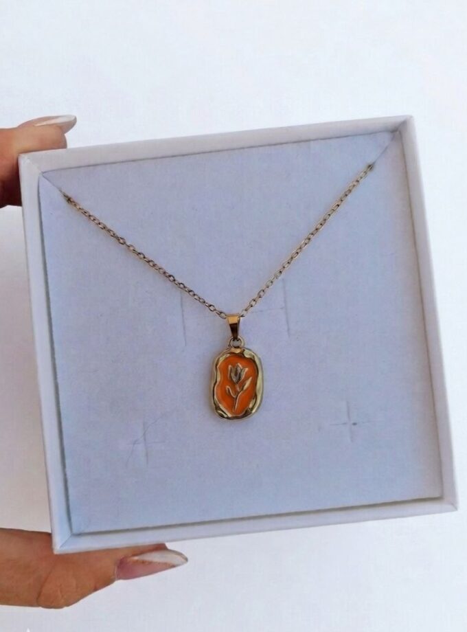Collana Tulipano dly - Arancio