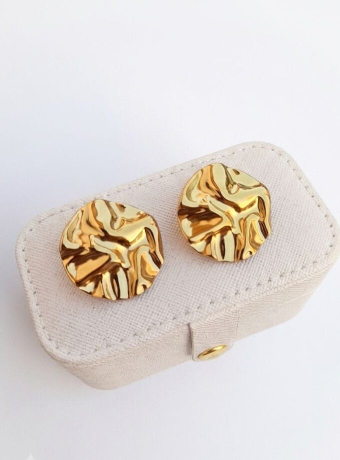 Orecchini Scultura Cerchio - Gold