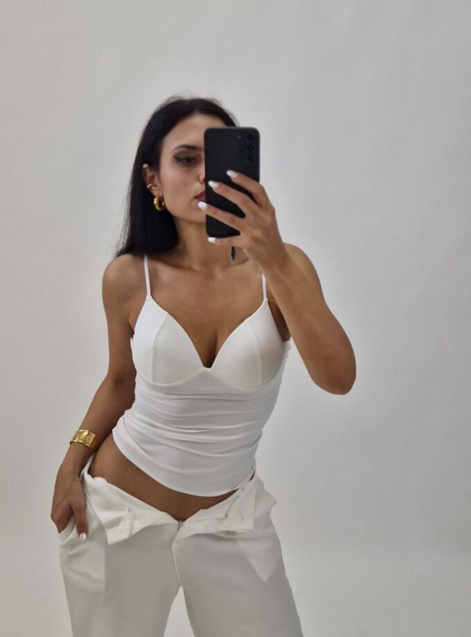 Top Zayra - Bianco