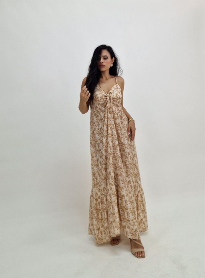 Abito Flowers - Beige