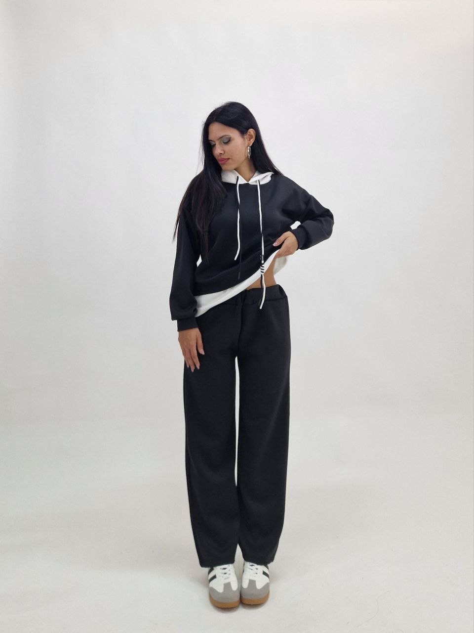 Tuta Sporty Bicolor - Nera - immagine 2