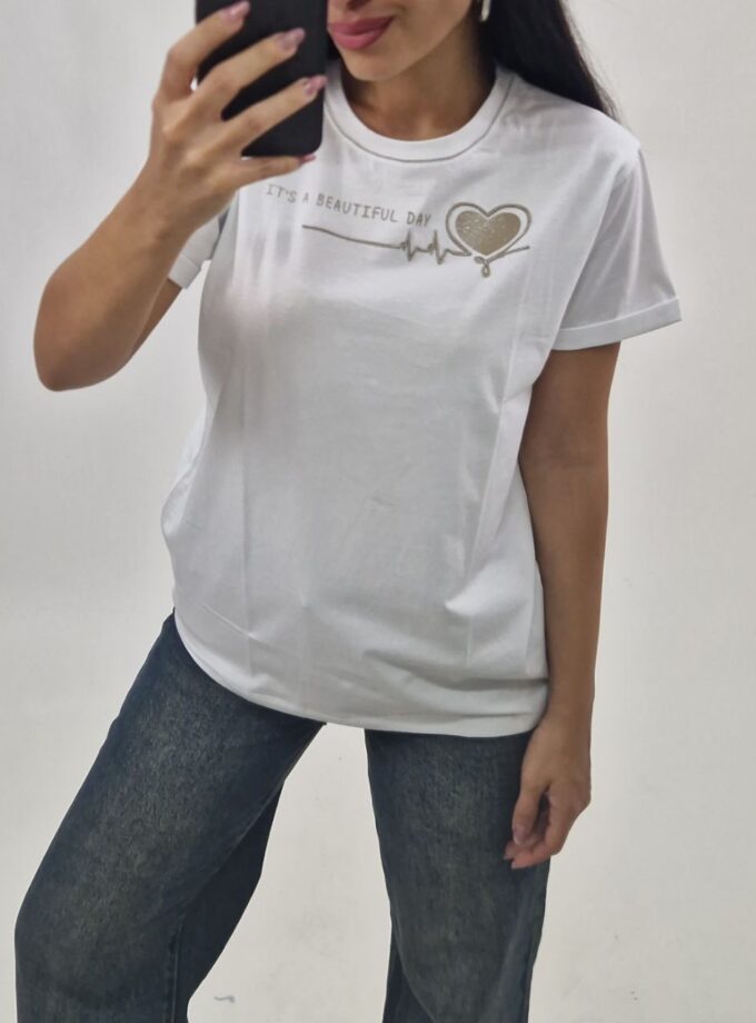 T-shirt Beautiful - Bianca
