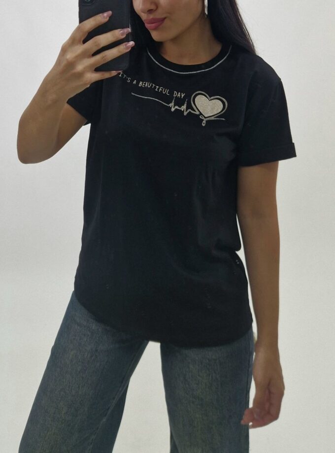 T-shirt Beautiful - Nera