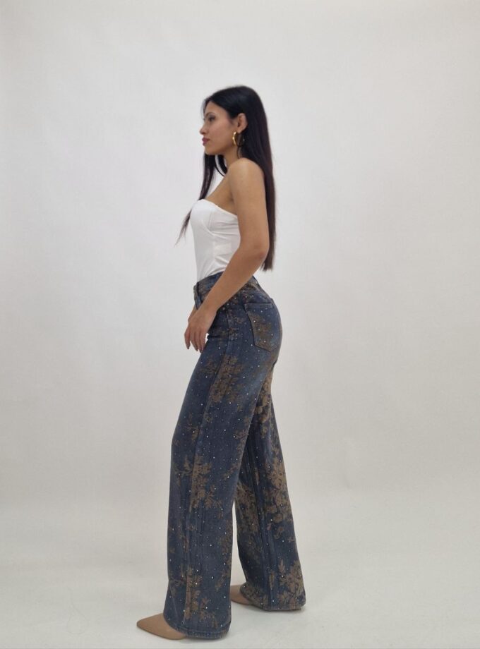 Jeans Jacquard Floreali