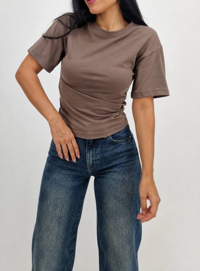 T-shirt Riva Basic - Beige