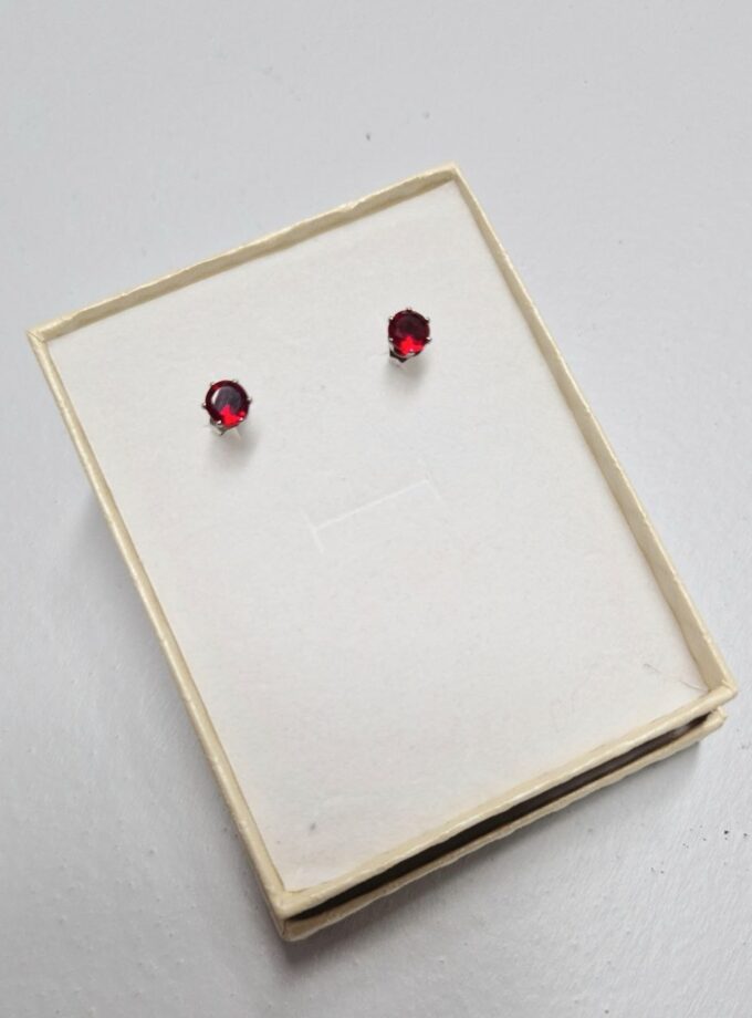 Orecchini Punto Luce Red - Small