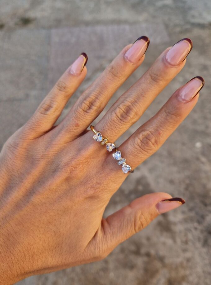 Anello Fiocco Zirconia
