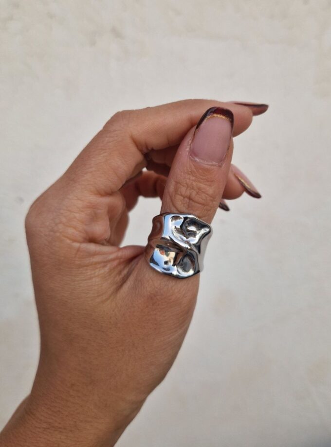 Anello Scultura Plus - Silver