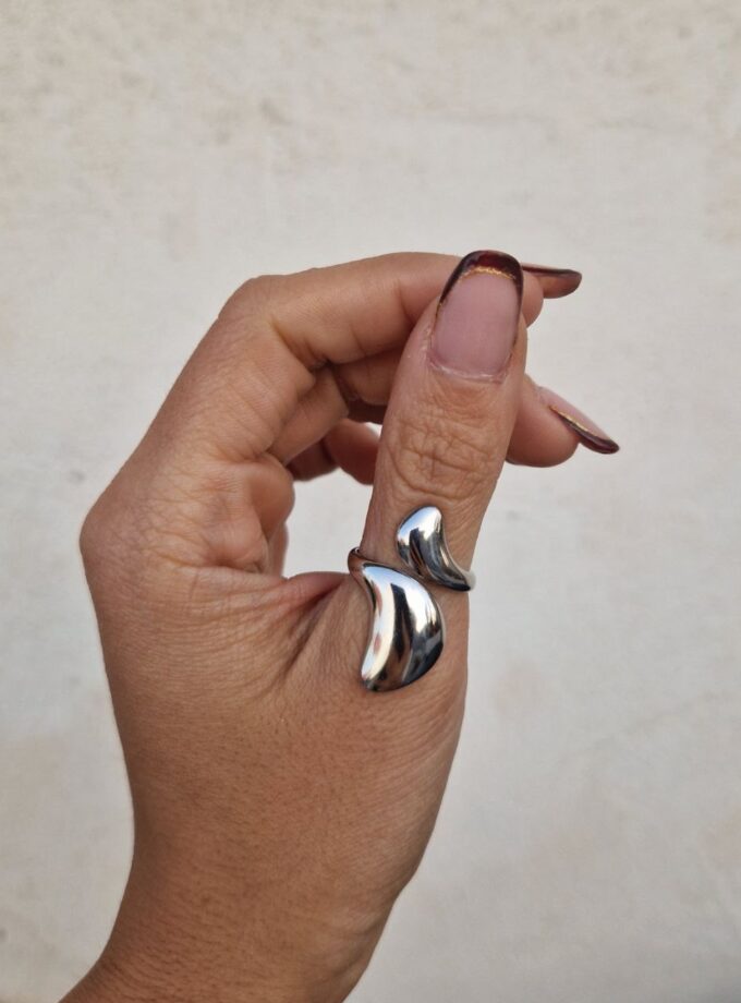 Anello Verso Longue - Silver