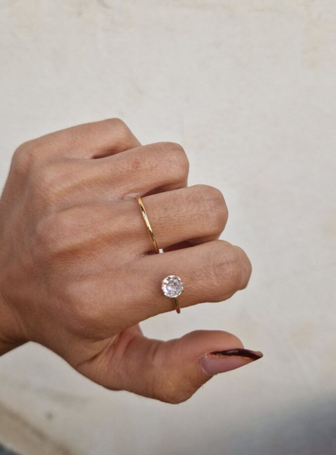 Anello a due dita - Gold