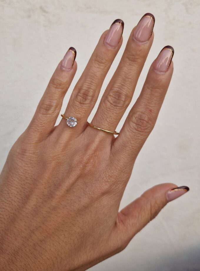 Anello a due dita - Gold