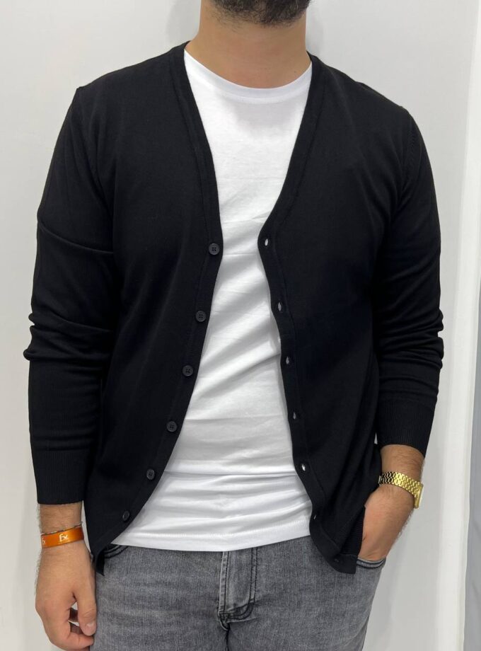 Cardigan Essential - Nero