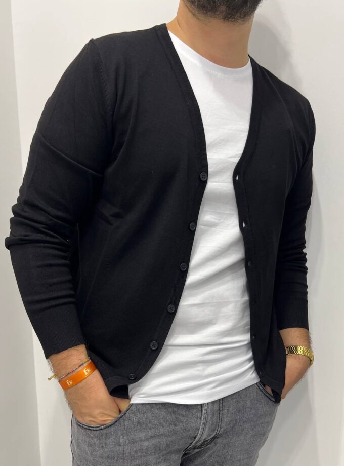 Cardigan Essential - Nero