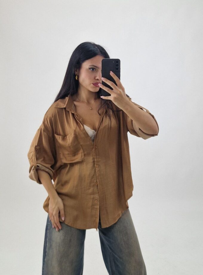 Camicia Over Utility - Camel