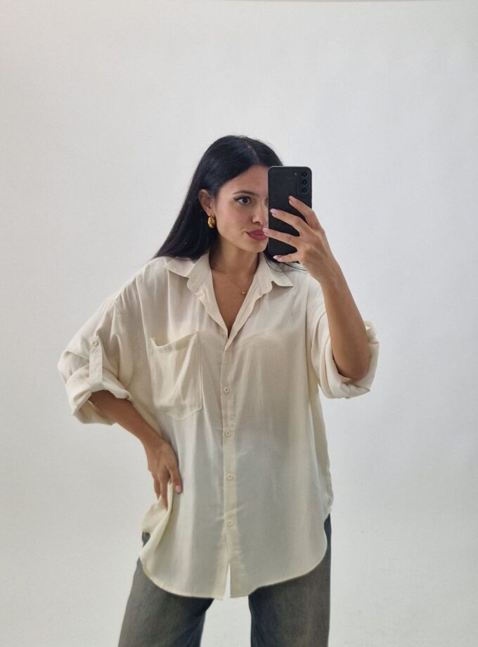 Camicia Over Utility - Beige