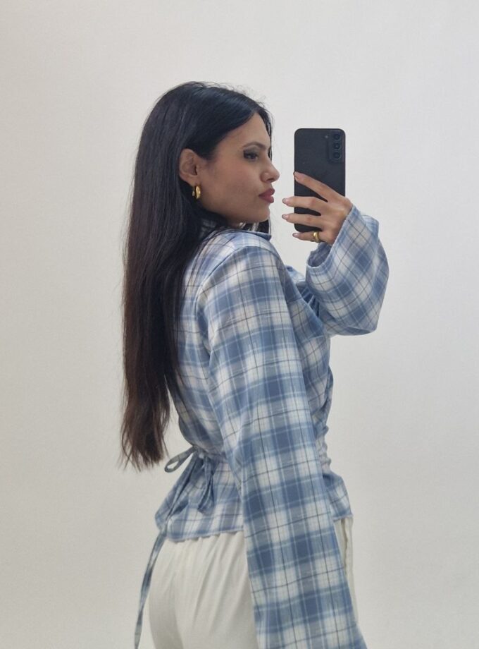 Camicia Sterly A Quadri - Azzurro