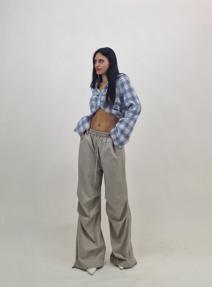 Pantalone Tuta Regolabile Alla Caviglia - Grigio