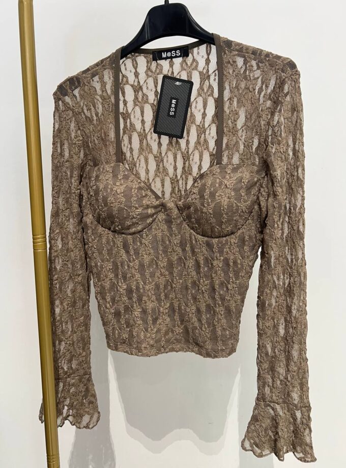 Maglia In Pizzo Curvy