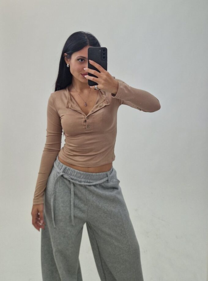 Maglia Cotton Basic - Beige