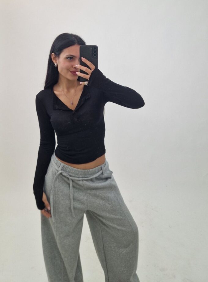 Maglia Cotton Basic - Nera