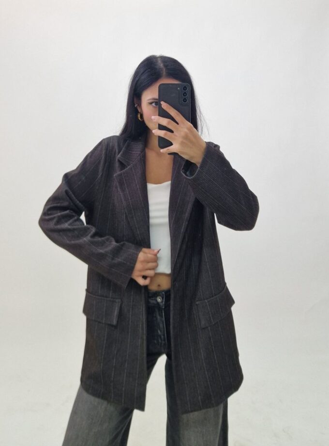 Giacca Chevron - Marrone