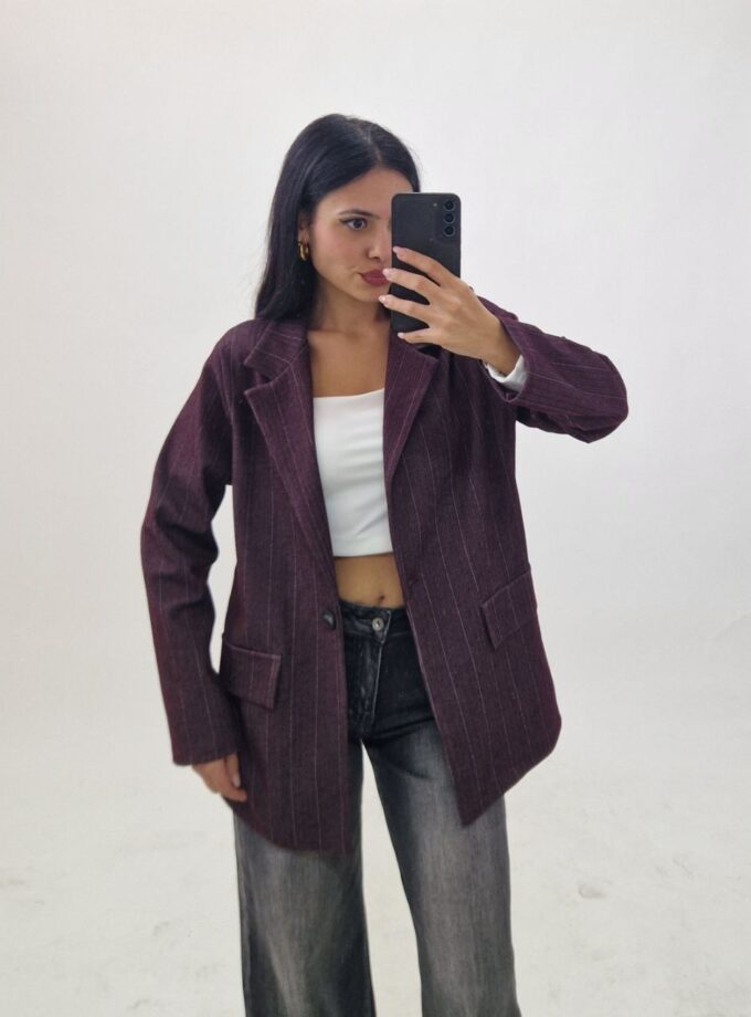 Giacca Chevron - Bordeaux
