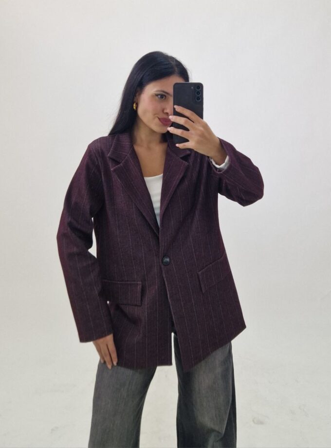 Giacca Chevron - Bordeaux