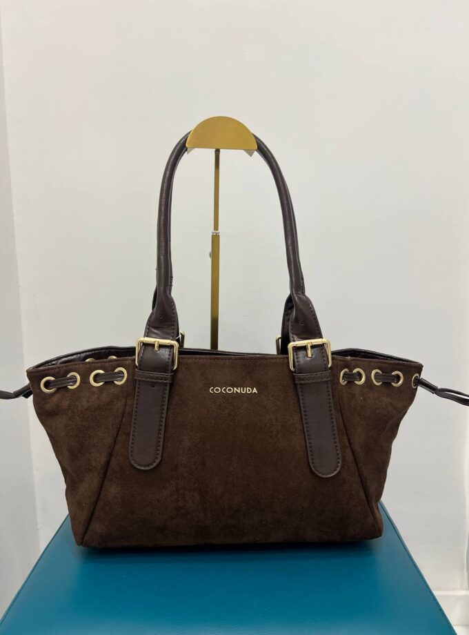 Borsa Coconuda Brown Scamosciata