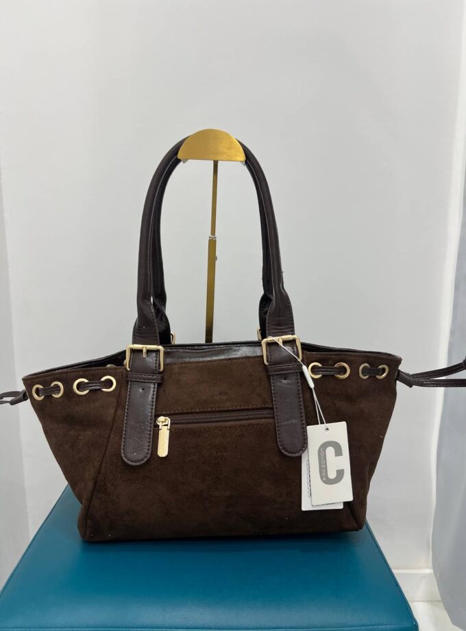 Borsa Coconuda Brown Scamosciata