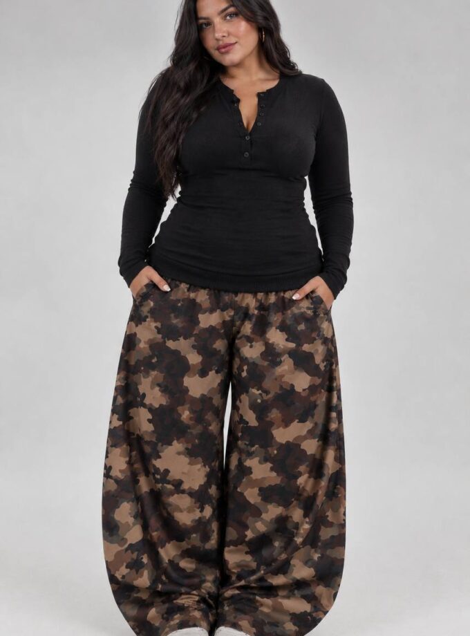 Maglia Cotton Basic Curvy - Nera